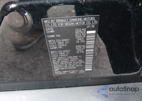 2015 Nissan Rogue S from USA, damaged, VIN KNMAT2MV4FP589096